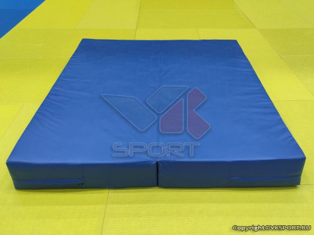 Мат гимнастический складной, 1 сложение, 2x2x0,1м., Профи, иск. кожа