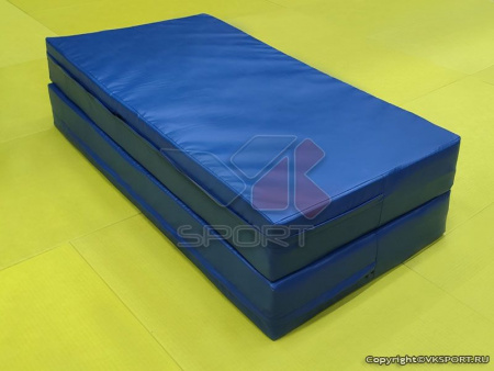 Мат гимнастический складной, 1 сложение, 2x2x0,1м., Профи, иск. кожа