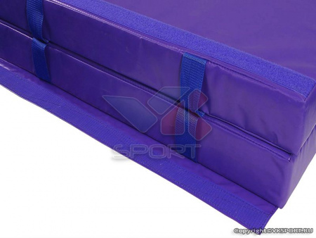 Мат гимнастический прямой 2x1,5x0,2м., Профи, ПВХ/antislip, с липучкой
