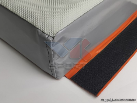 Мат гимнастический прямой 2x1,5x0,1м., Профи, ПВХ/antislip, с липучкой
