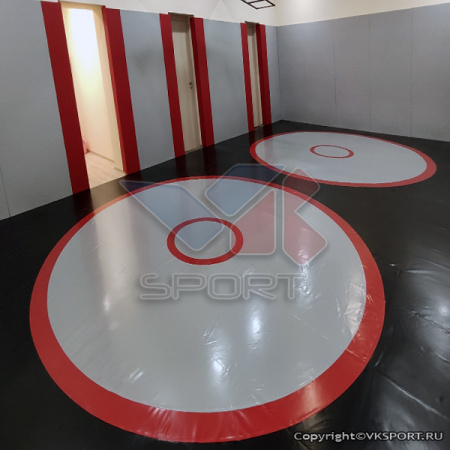 Ковер борцовский 8x8 м., трехцветный