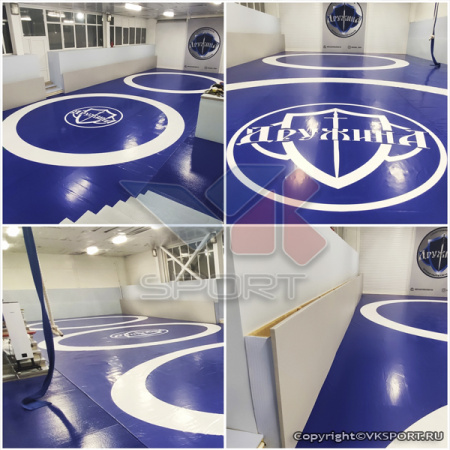 Ковер борцовский 8x8 м., трехцветный